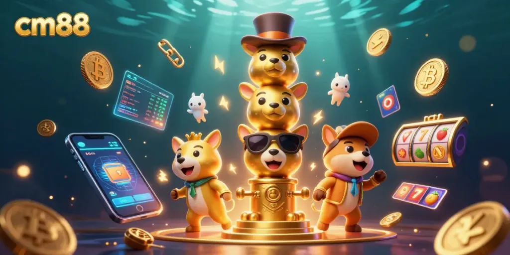 Experience thrilling gameplay at cm88 with vibrant slot symbols and dynamic totem characters.