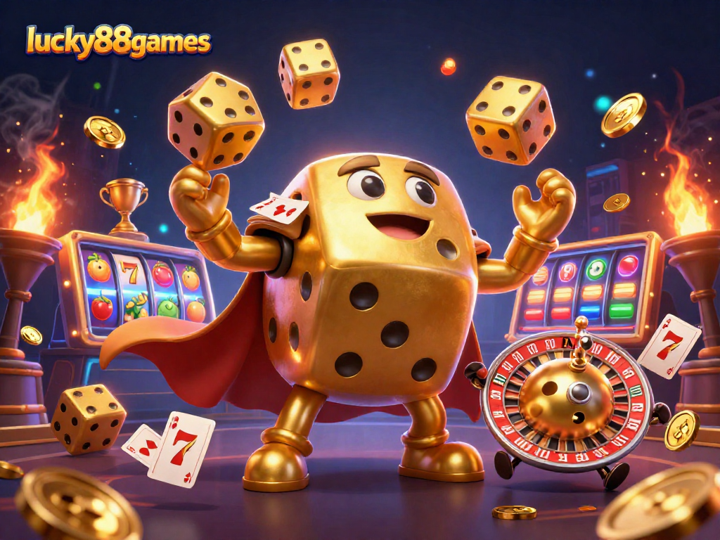 Engage with exhilarating gameplay at lucky88games, featuring a vibrant scene of dynamic elements and characters.