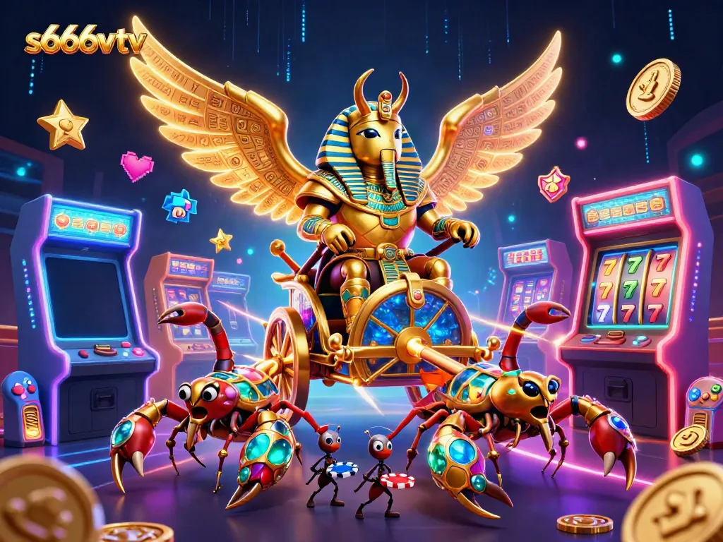 Engage in thrilling slots gameplay with s666vtv featuring vibrant characters and rich casino elements.