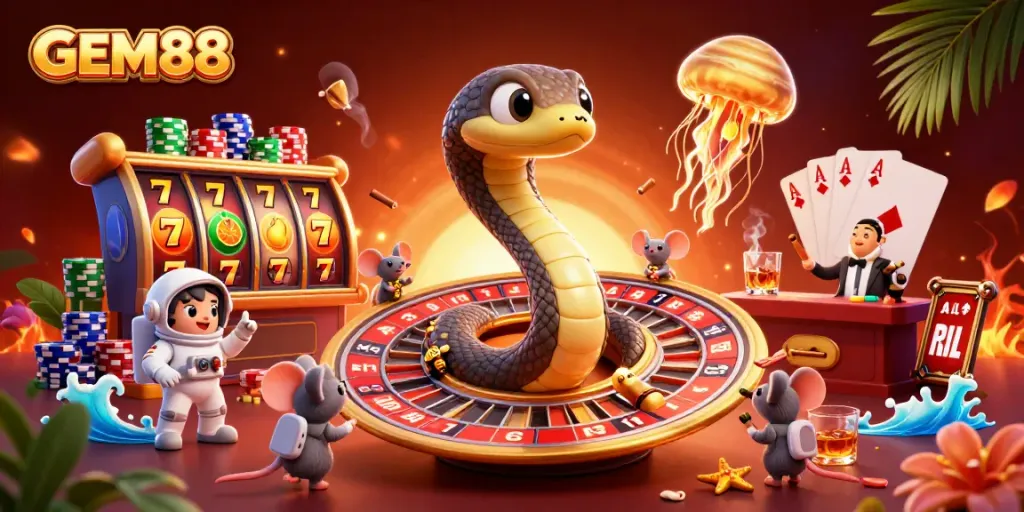 Experience thrilling wins at GEM88 with a lively 3D casino space full of vibrant games and friendly competition.